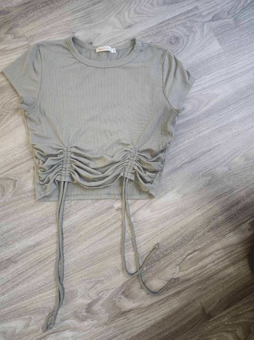 Dark Olive Crop Top